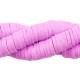 Abalorios polímero Heishi 4mm - Lavender purple